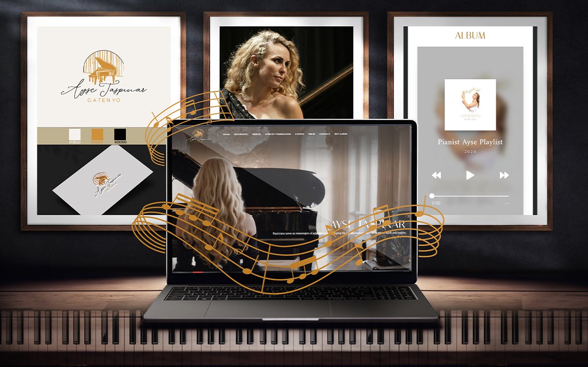 Pianist Ayşe Dijital İmaj Tasarımı